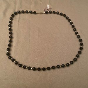 Black Beaded Necklace